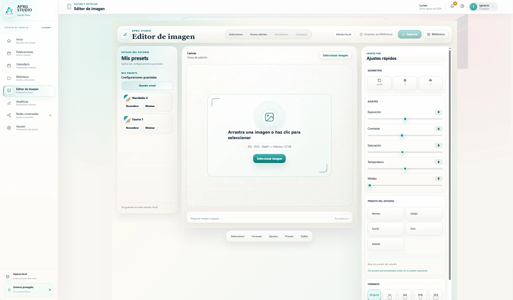Editor de imagen de April Studio